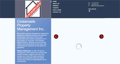 Desktop Screenshot of crossroadsproperty.com